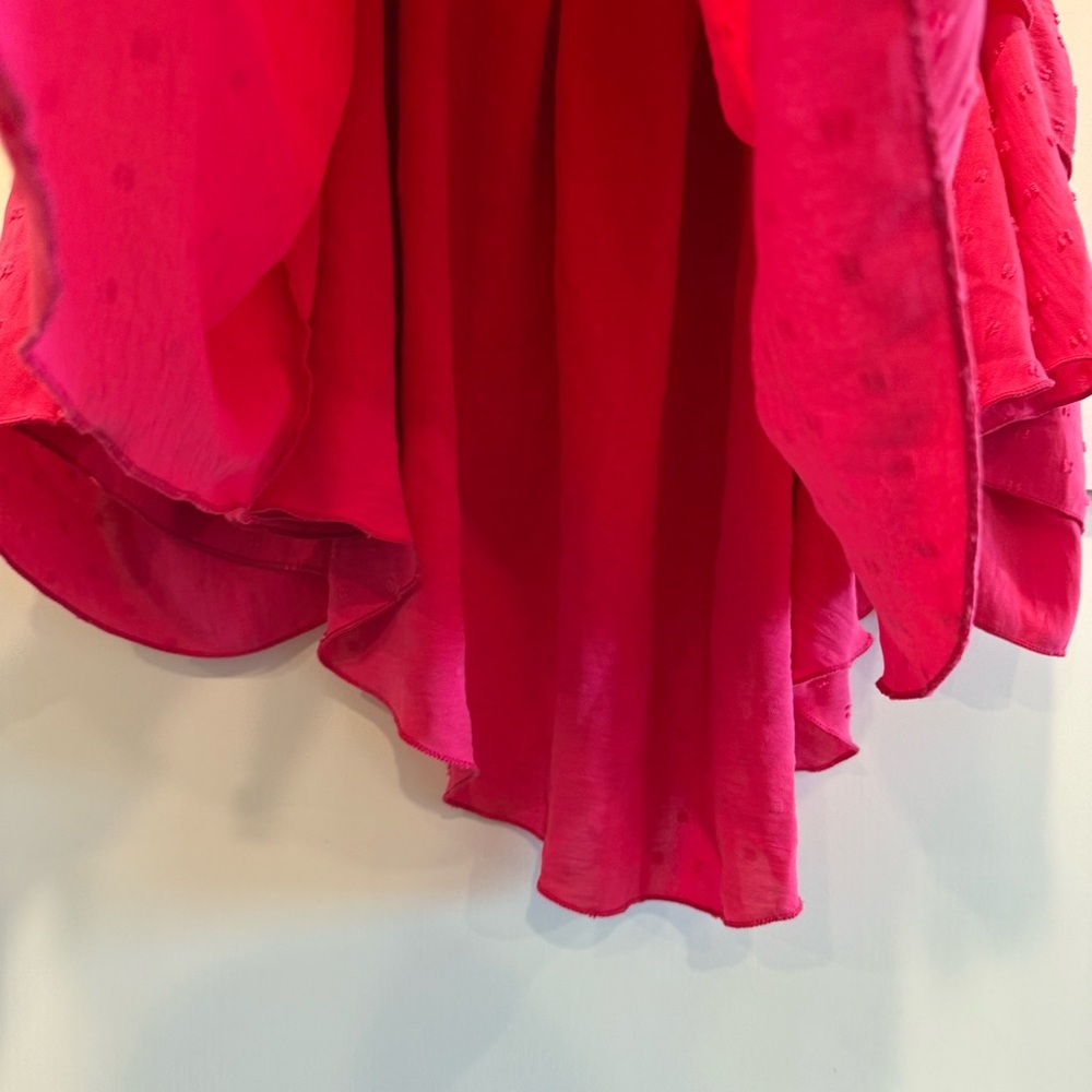 Pink Off-Shoulder Women's Top - Picture 3 of 7